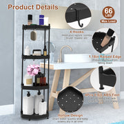 4 Tier Corner Shower Caddy Floor Standing