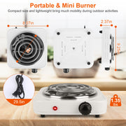 1000W Electric Single Burner