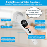 Electric Spin Scrubber with Extendable Telescopic Arm Cordless Voice Prompt Cleaning Brush