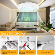 17.7" LED Ceiling Fan with Light