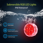 Color Changing LED Lamps 4PCS, IP68 Rated