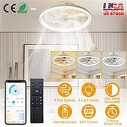 19.7in Ceiling Fan with 60W Light Round Pendant Fan