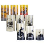 Battery Halloween Candles – 3-Pack with Timer