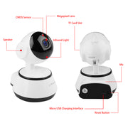 KOCASO 720P WiFi IP Camera Motion Detection IR Night Vision Indoor 360° Coverage