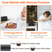 Digital Alarm Clock with Weather Display