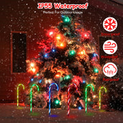 Solar Christmas Candy Cane Light