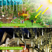 Solar Powered Meteor Shower String Lights