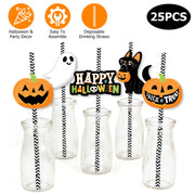 Halloween Decorative Straws – 25 Pack