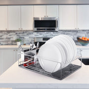 Compact Stainless Dish Drying Rack Set