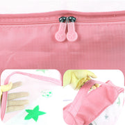 9Pcs Light Pink Clothes Storage Bags Travel Luggage Organizer