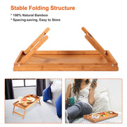 Bed Tray Table Breakfast Tray Bamboo