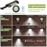 Solar Outdoor Wall Light with Sensor