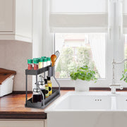 2 Pack 2-Tier Under Sink Organizer