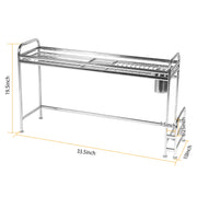 Over Sink Dish Drying Rack Shelf Stainless Steel Kitchen Organizer Rack