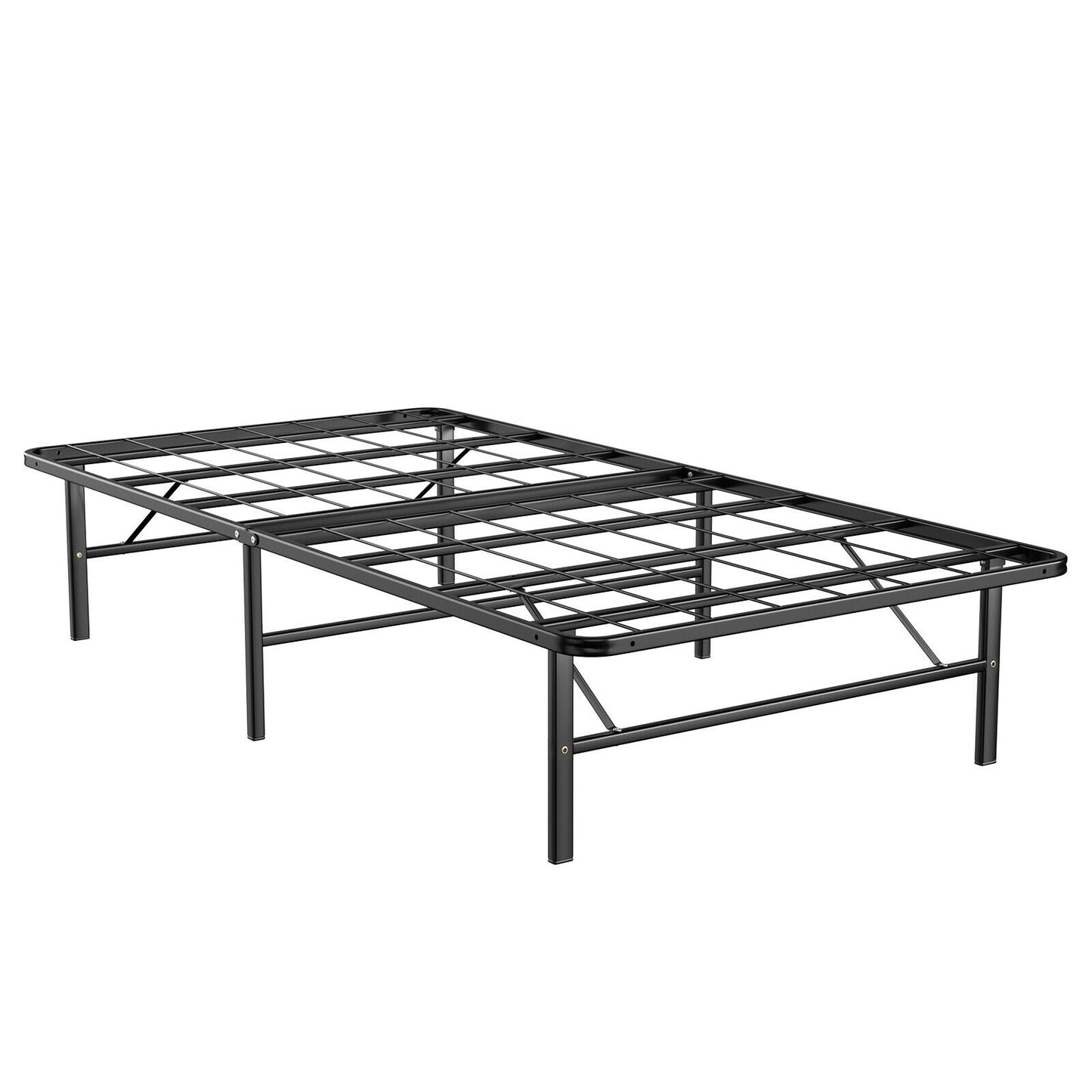 Twin/Full/Queen Size Foldable Metal Platform Bed with Tool-Free Assembly-Queen size - Twin Size