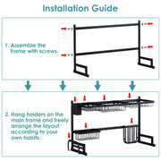 2-Tier Over the Sink Dish Drying Rack