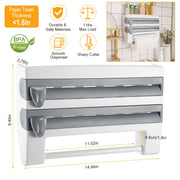 Wall-Mount Kitchen Roll Organizer