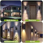 2Pcs Cylindrical Wall Light