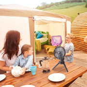 10400mAh Portable Camping Fan with LED Light