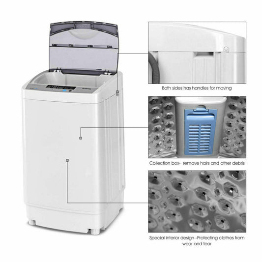 12 lbs Full-Auto Washer with 10 Settings
