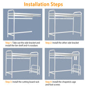 Over Sink Dish Drying Rack Shelf Stainless Steel Kitchen Organizer Rack