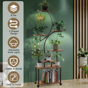 8 Tiered Plant Stand Indoor With Grow Lights