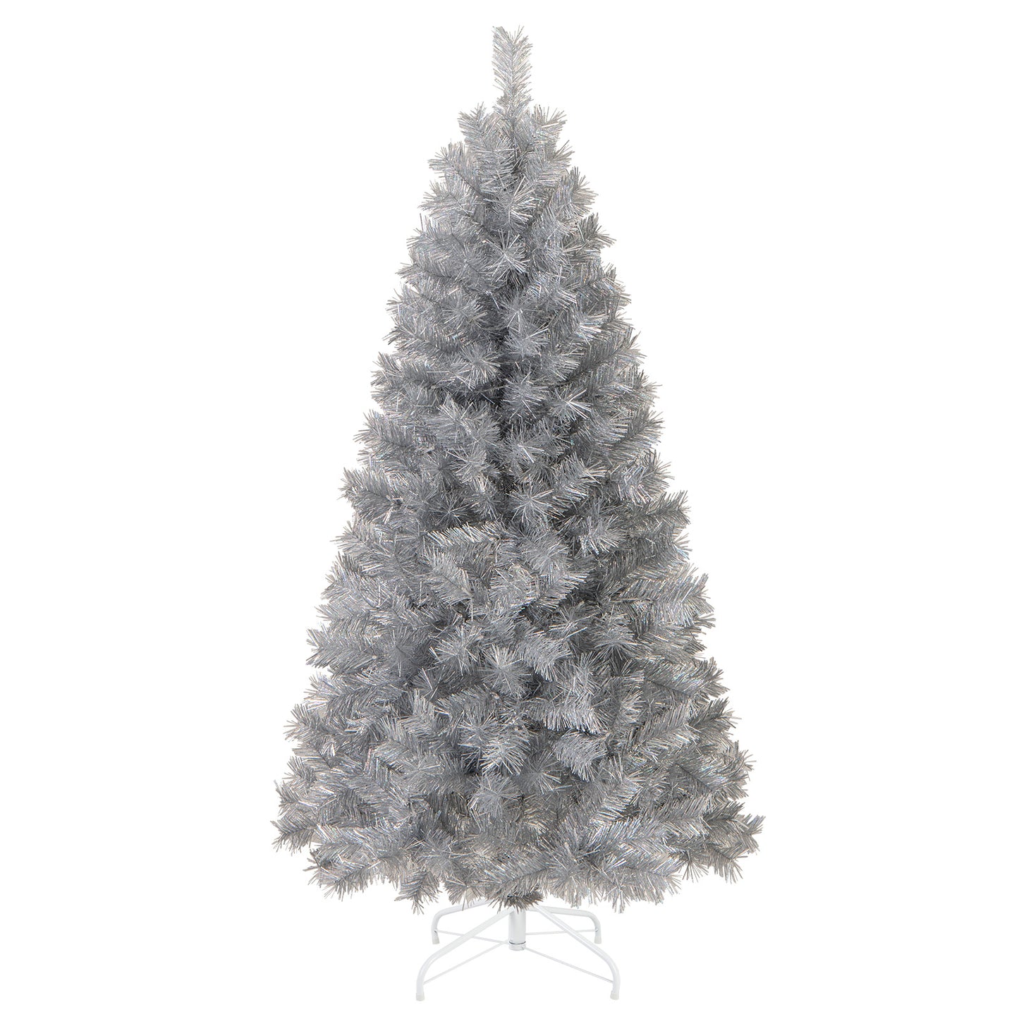 Artificial Xmas Tree with Branch Tips and Warm White LED Lights-5FT - 5Ft