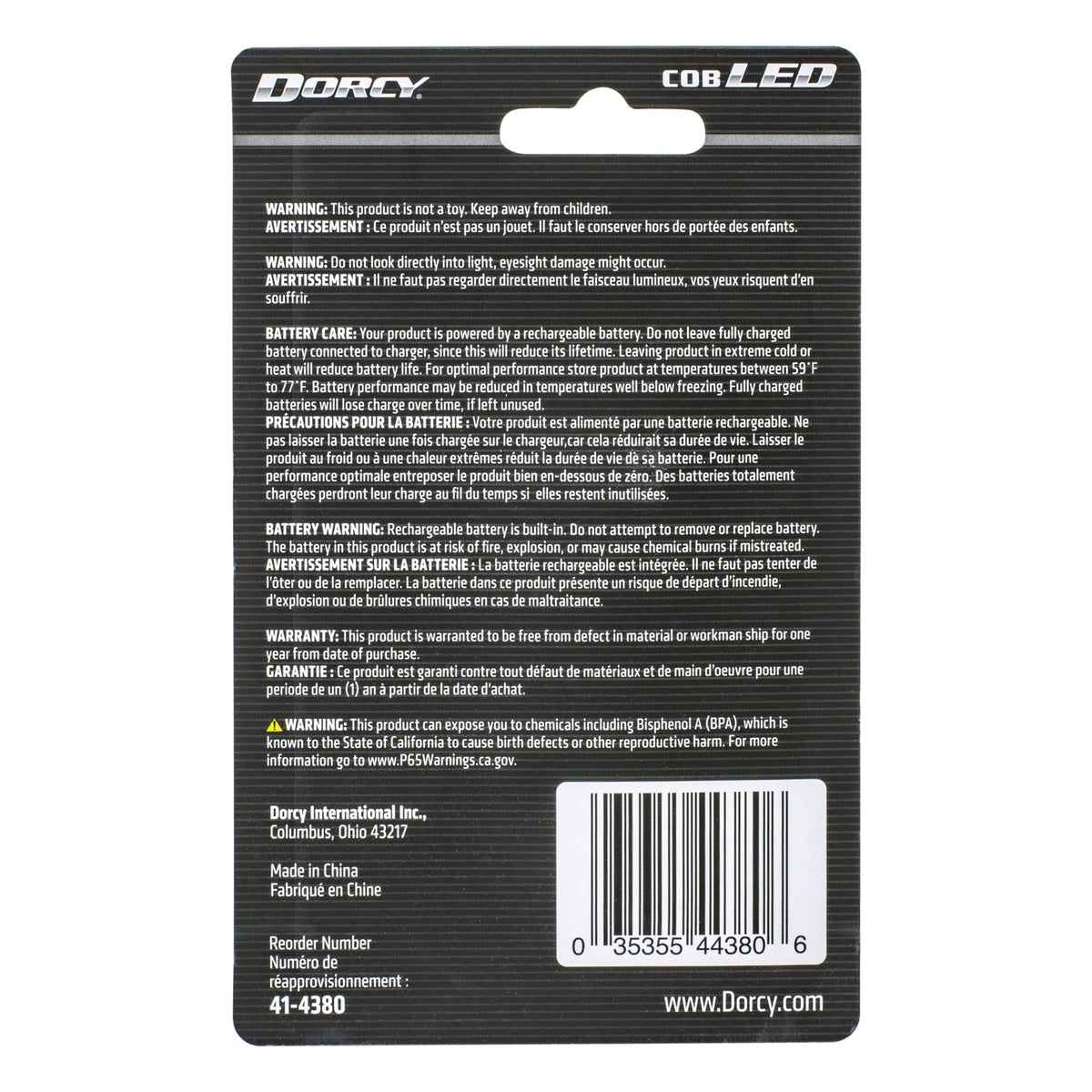 Dorcy Ultra HD 100-Lumen Rechargeable Aluminum LED Flashlight with Zoom & Area Light - view 10