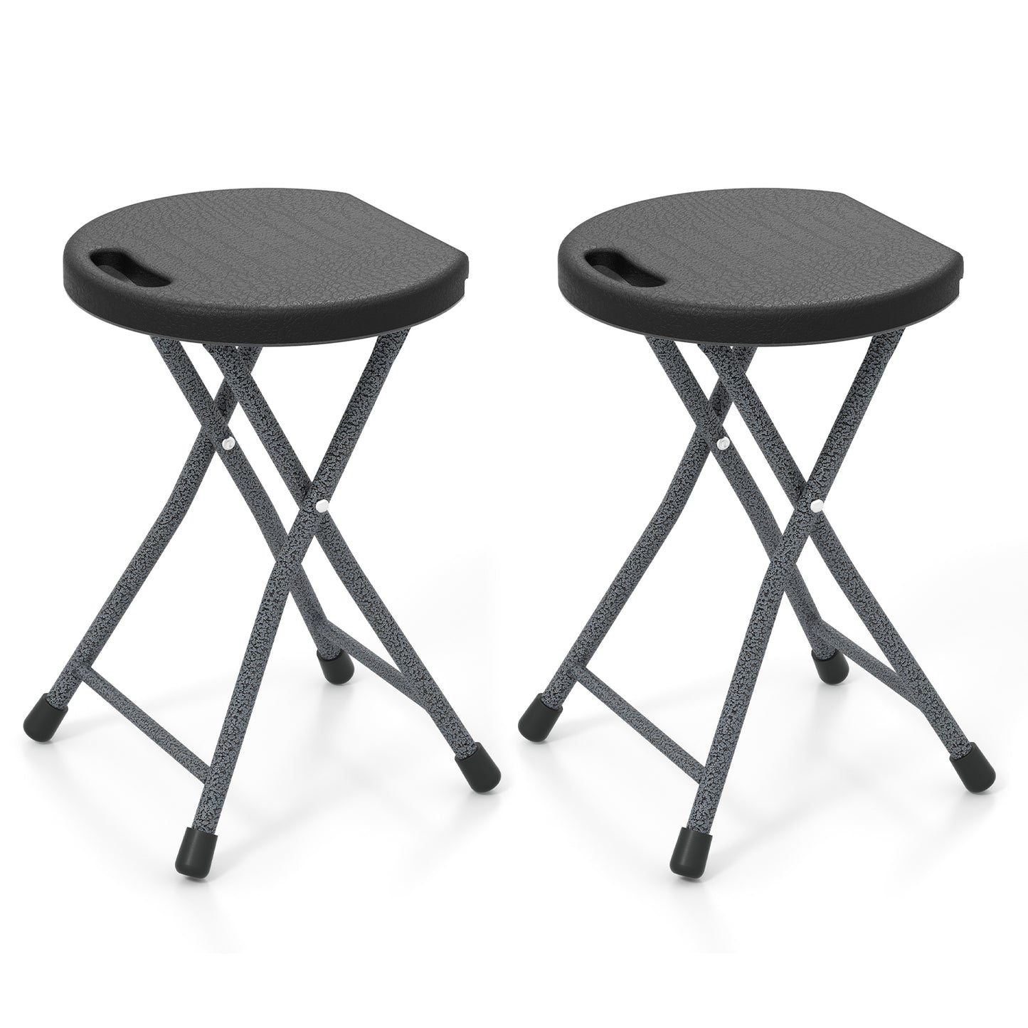 Folding Stool with Built-in Handle for Adults-2 Pieces - 2 Pieces