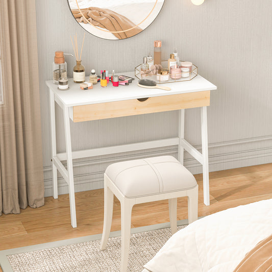 Wooden Computer Desk with Drawer for Home Office