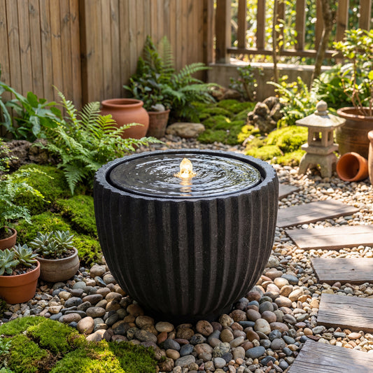 Outdoor Round Sphere Water Fountain with Pump for Garden