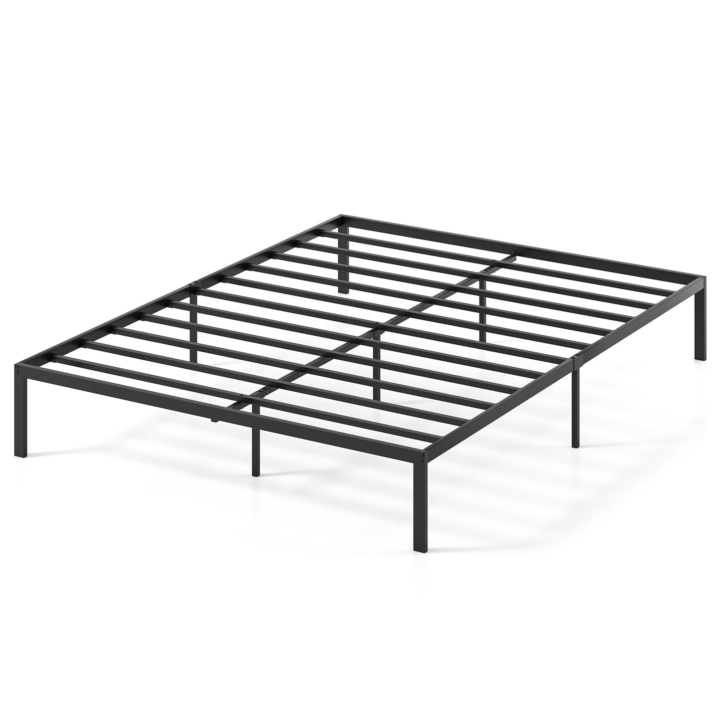 Full/Queen/King Size Metal Bed Frame Heavy Duty Support Slats Mattress Foundation-Queen Size - Queen Size