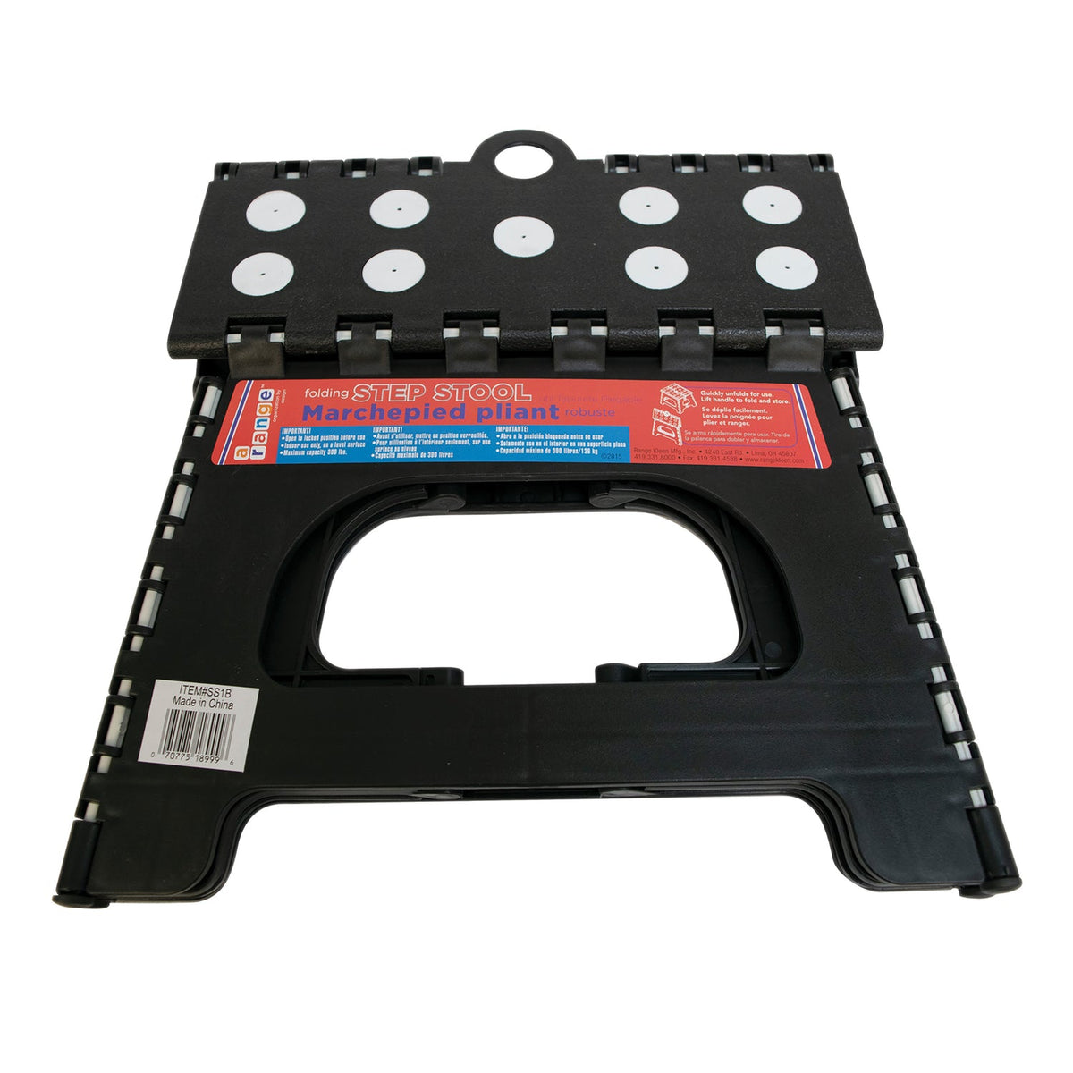 Range Kleen 1-Step Folding Step Stool, Black - view 7