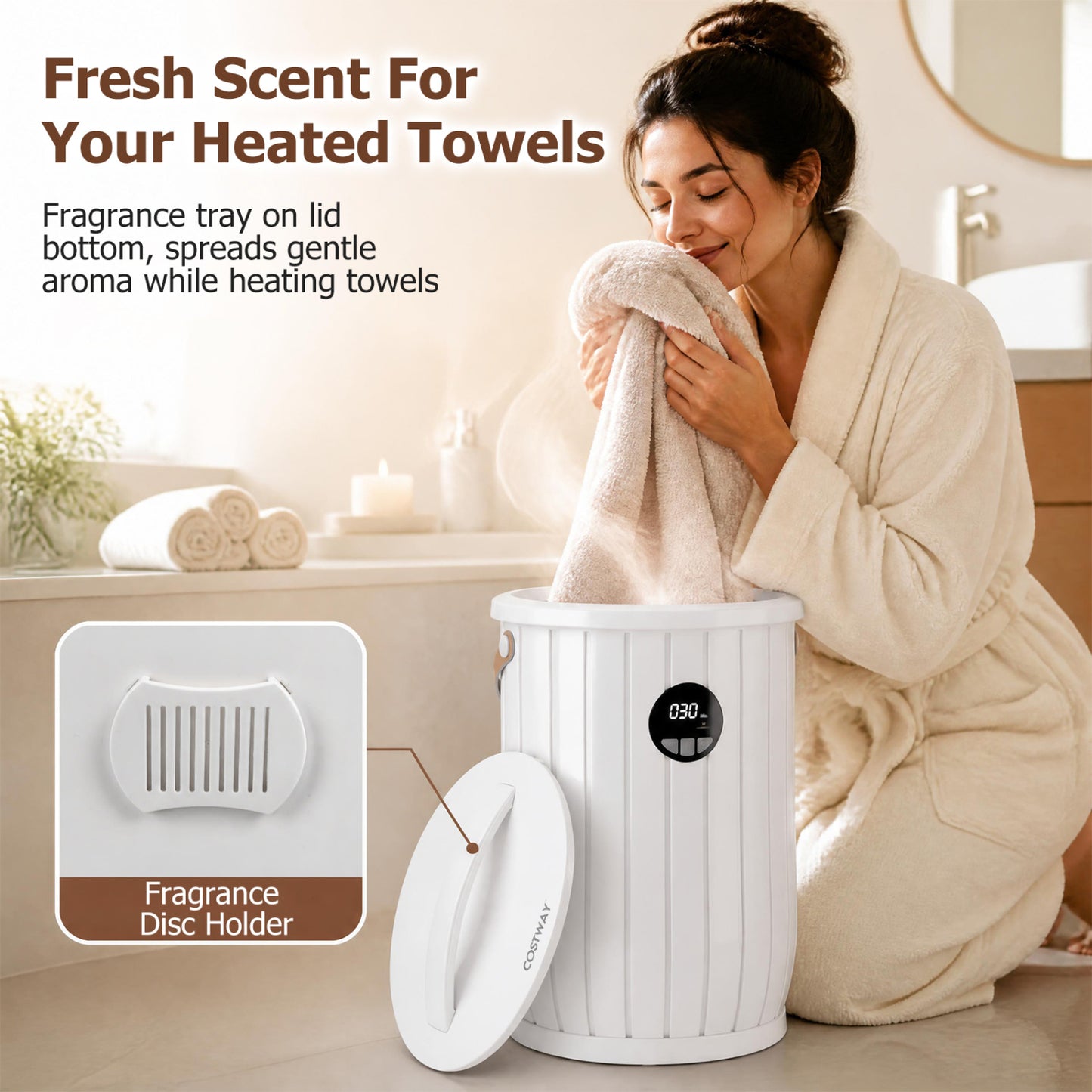 Towel Warmer Bucket with Auto Shut Off - 5 Gallon