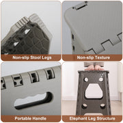 2 Pack 17.91In High Step Stool Folding