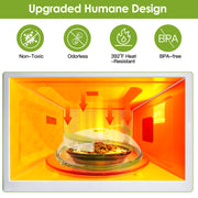 2Pcs Transparent Microwave Covers for Food Splatter Cover