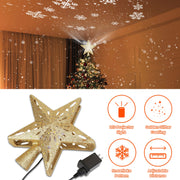 Christmas Tree Topper Star with Projector Light