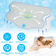 Orthopedic Memory Foam Pillow with Cooling Case