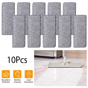 10-Pack Reusable Microfiber Mop Pads