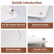 Stone Dish Drying Mats Home Dish Quick Drying Stone Pad Diatomaceous Earth Draining Mat