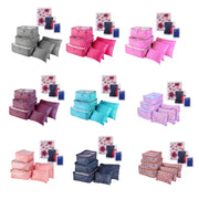 Purple Luggage Organizer Bags 9 Pack
