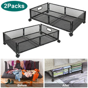 2 Pack Under Bed Storage Container Foldable