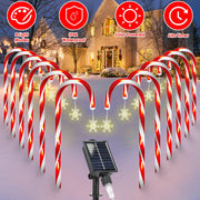 Solar Christmas Candy Cane Lights