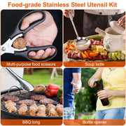 19Pcs Camping Cooking Utensil Kit
