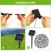 Solar String Lights – 22M, 8 Modes
