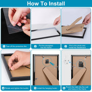 10Pcs Picture Frames Set Wall Desktop Display Photo Frame