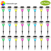 24Packs Solar Garden Lights Outdoor IP44 Waterproof