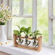 Plant Station with 3 Heart Shaped Vases