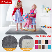 Soft Fluffy Area Rug – Non-Slip Backing