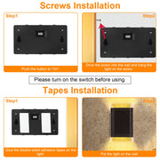 Outdoor Solar Wall Lights with Sensor